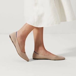 Rothy’s The Point Ecru Flat 7.5